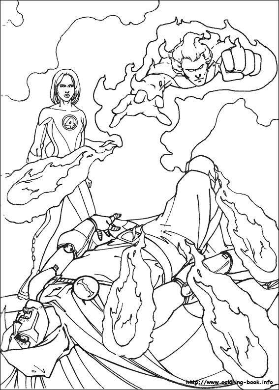 Fantastic Four coloring picture